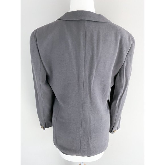 Giorgio Armani Gray Two Piece Wool Suit Women's 42 / Medium / 6 - Picture 6 of 9
